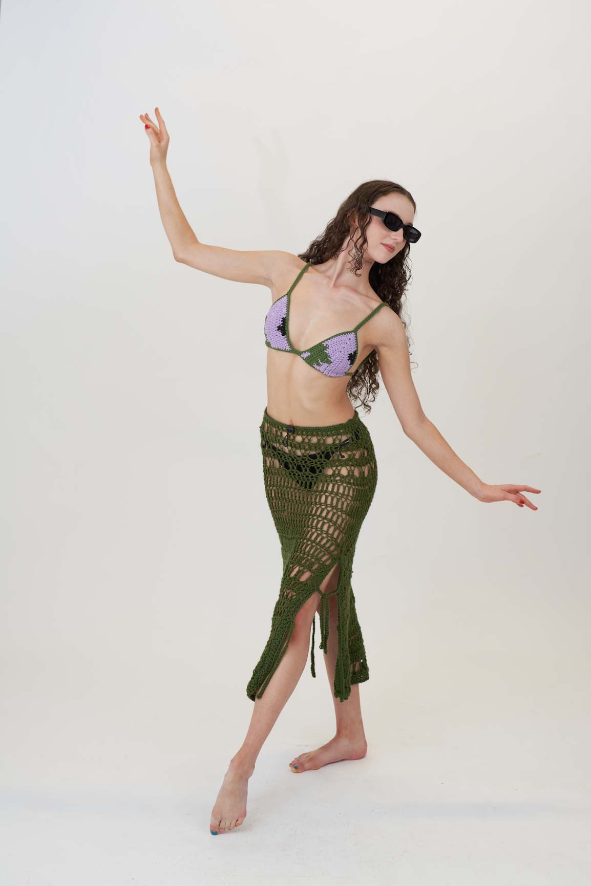 Tropical bikini top