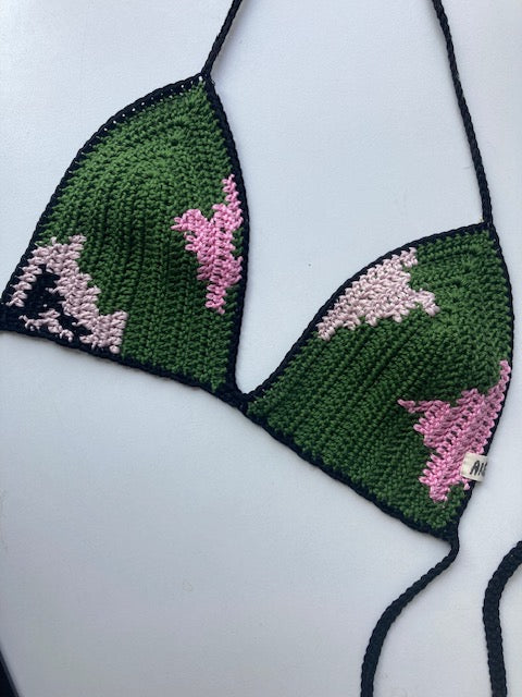 Tropical bikini top